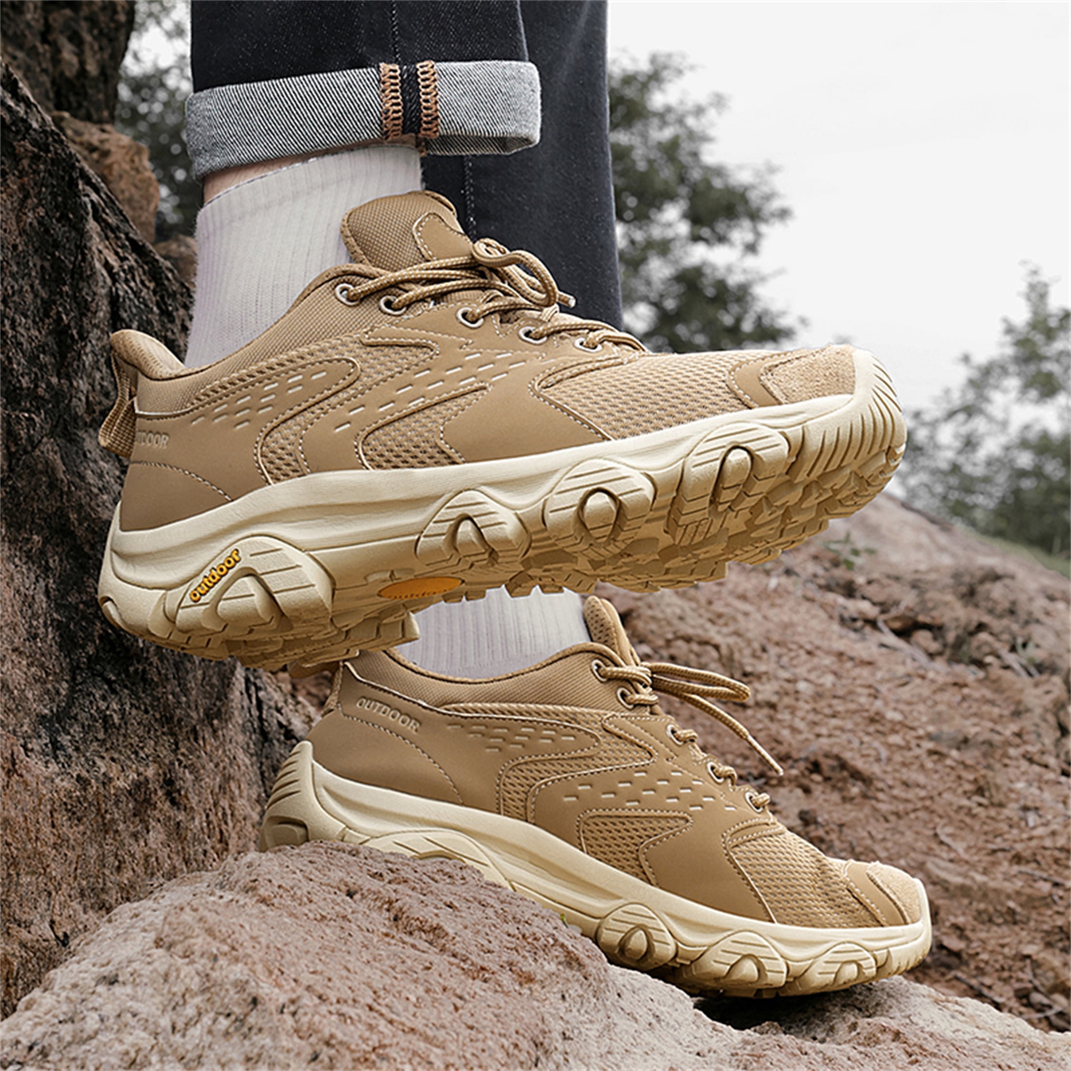 YOURDIARY Womens Mens Hiking Shoes Unsex Comfortable Breathable Anti-Slip Sneakers