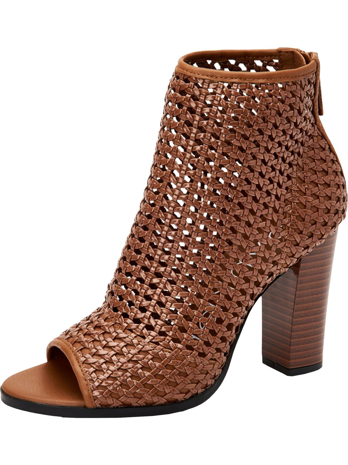 peep toe block heels