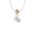 thumbnail image 2 of Delight Jewelry Silvertone Large True Love Waits Heart Mia Monkey Charm Necklace, 2 of 4