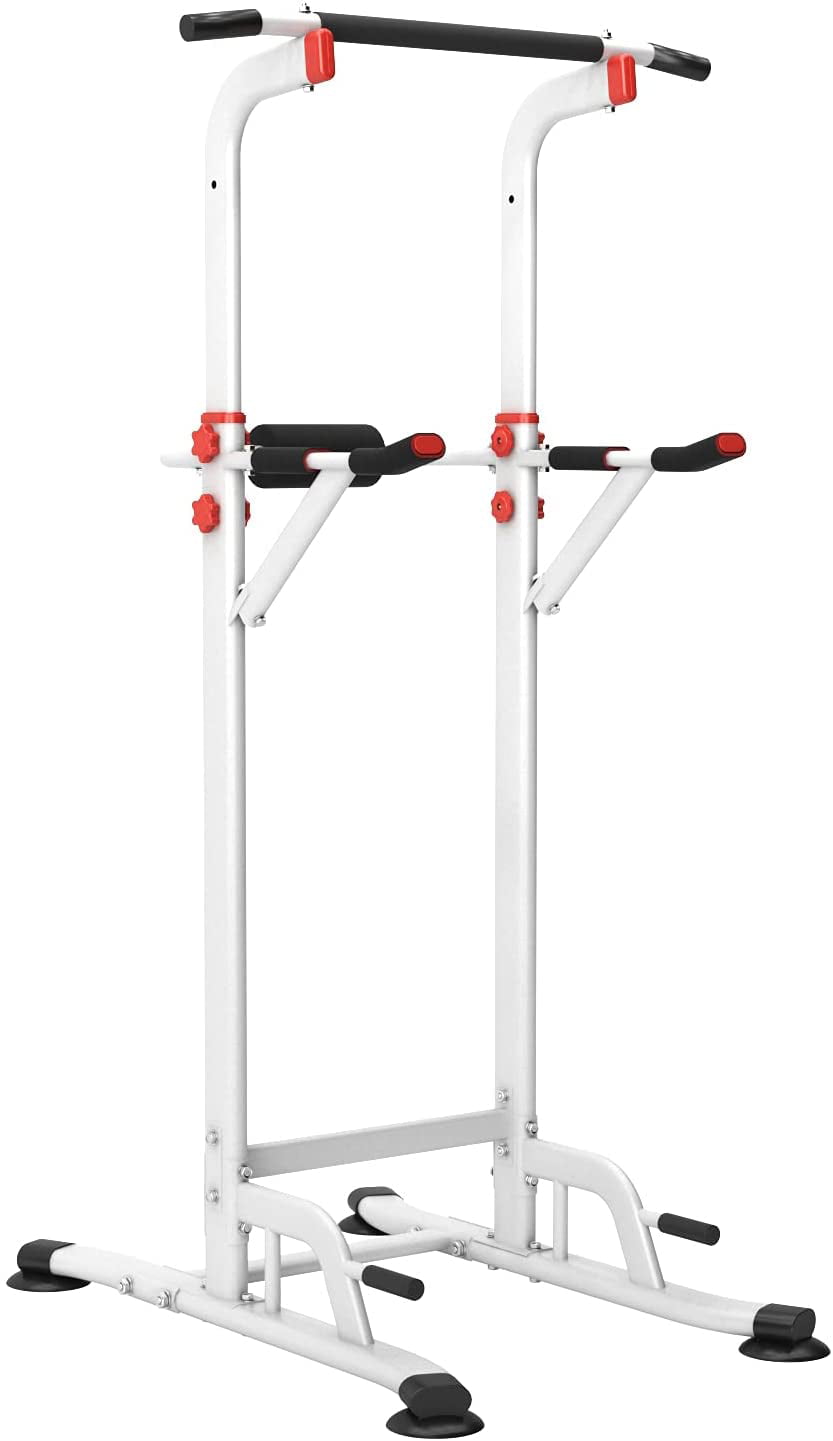 Power Tower Adjustable Height Pull Up & Dip Station Multi-Function Home Strength Training Fitness Workout Station 