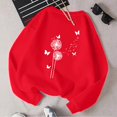 thumbnail image 2 of Vedolay Cute Tops for Women Women's 2023 Fall Workout Crop Tops Long Sleeve Casual Sweatshirts,Red L, 2 of 4