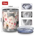 thumbnail image 3 of 12oz Tumblers Schnauzer Dog and Flower Floral Vacuum Insulated Stainless Steel Travel Tumbler Cups Mug with Lid and Straw for Beer,Coffee,Beverages with Cleaning Brush for Cold & Hot Drinks, 3 of 5