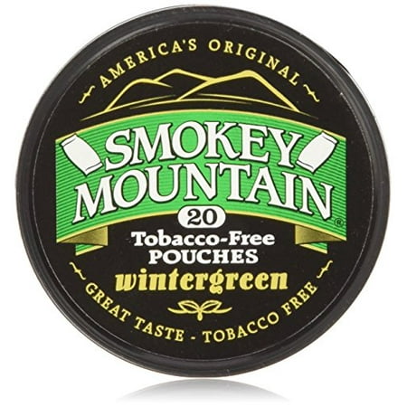 Smokey Mountain Wintergreen Pouches - .8oz Canister (5 Pack) Tobacco