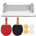 thumbnail image 4 of Tennis Table Tennis Set Portable Telescopic Net Rack Rackets  Pong Balls Training Accessories, 4 of 8