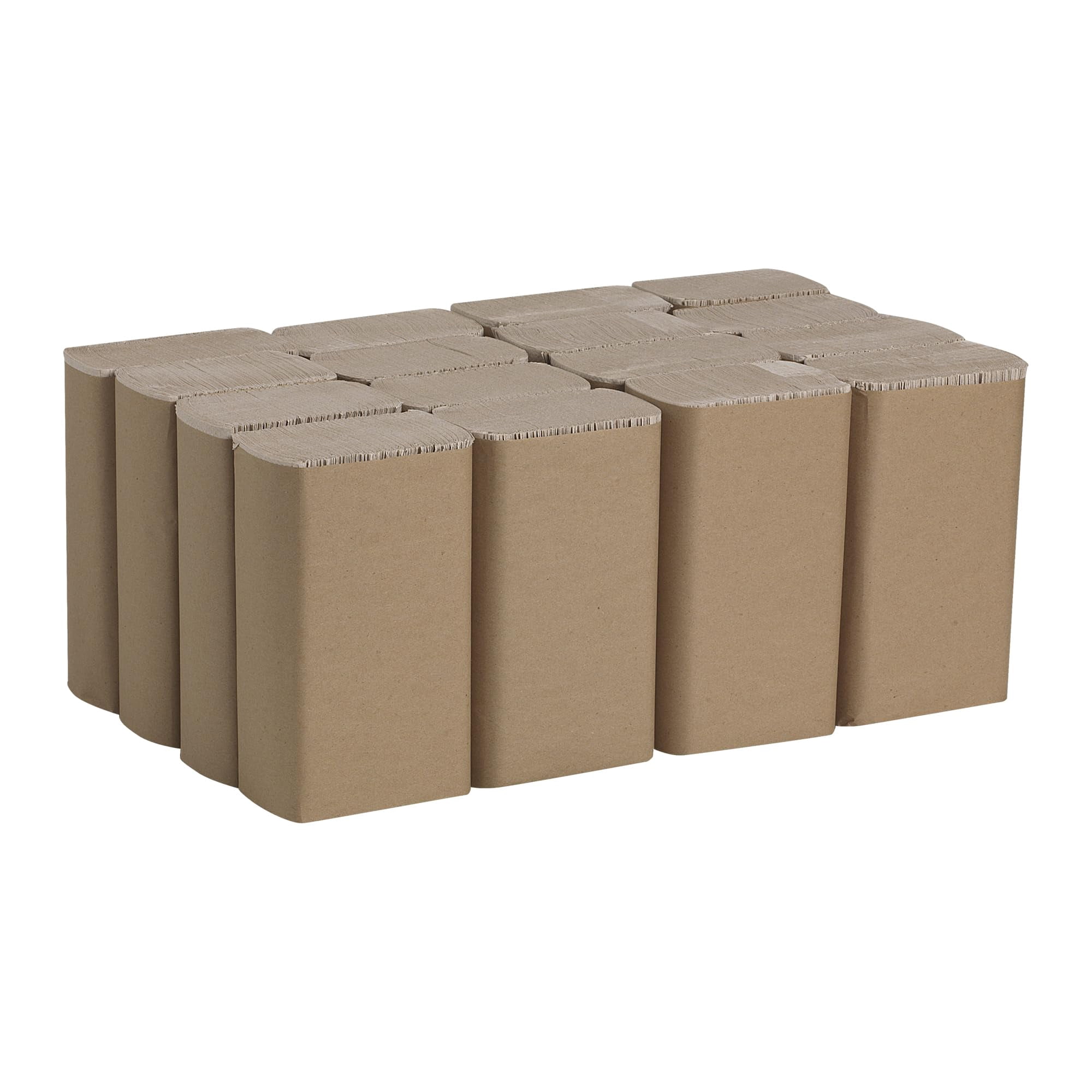 Pacific Blue Basic Recycled Multifold Paper Towels (23304), Brown, 250 Towels/Pack, 16 Packs/Case