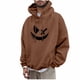 thumbnail image 2 of Sudadera con capucha para mujer, estampada, cuello redondo, manga larga, sudadera con capucha, camiseta, blusa, blusa de poliéster para hombre, 2 of 5
