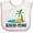 White and Pink, variant on Inktastic Kauai Time Hawaii Island Boys or Girls Baby Bib