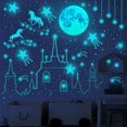 thumbnail image 5 of 3 uds brillan en la oscuridad Luna y estrellas para techo pegatinas de pared para guardería pegatinas luminosas por la noche para habitación de cama de niños, 5 of 5