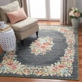thumbnail image 3 of SAFAVIEH Journey Cionadogh Floral Bordered Area Rug, Grey/Pink, 4'4" x 6', 3 of 12