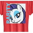 thumbnail image 3 of My Little Pony - Character Block Rarity - Women's Short Sleeve Graphic T-Shirt, 3 of 5