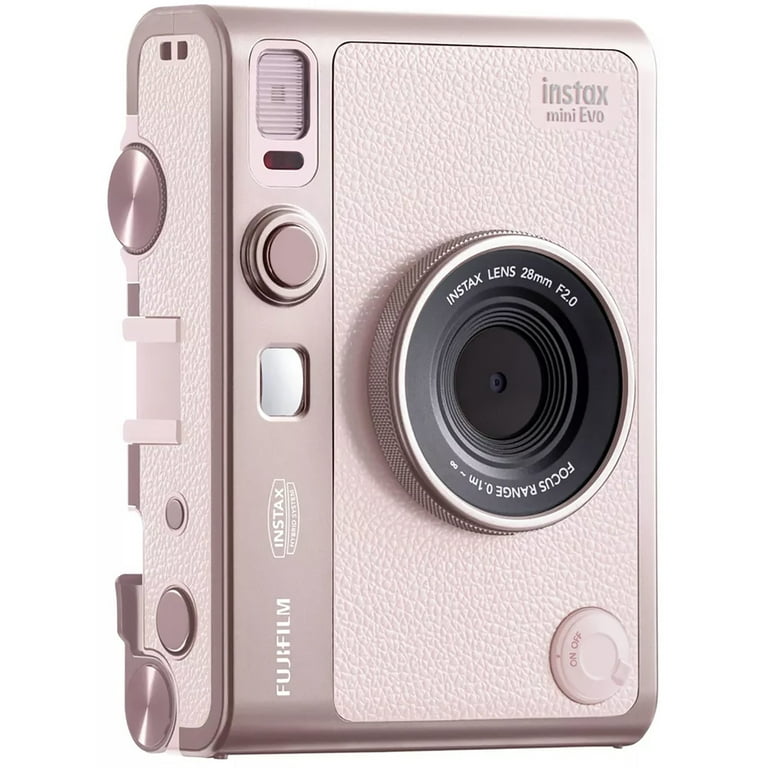 Fujifilm Instax Mini Evo Hybrid Instant Film Camera, Gentle Rose
