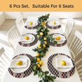 thumbnail image 5 of Ombre Brown Round 15 Inch Placemats Set of 4, Modern Abstract Waves Morocco Striped HeatResistant Non Slip Place Mats for Dining Table, Wipeable Braided Kitchen Table Mats for Housewarming, 5 of 9