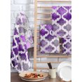 thumbnail image 2 of Purple Morocco Kitchen Dish Towels for Drying Dishes Set of 2, Rustic Country Smear Street Mottled Art Waffle Weave Microfiber Hand Tea Bathroom Towels Quick Dry & Absorbent Towel 15.7x23.6, 2 of 7