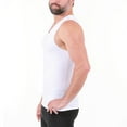 thumbnail image 4 of Men's Insta Slim VS00N1 Compression V-Neck Tank (Black 3XL), 4 of 17