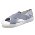 thumbnail image 1 of Cyiecw Women's Flat Sandals Elastic Strap Sandals Summer Open Toe Beach Sandals Shoes, 1 of 6