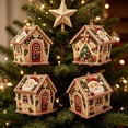 thumbnail image 2 of Clearance! Christmas 3D Wooden House Art DIY Kit Relaxing Craft, Holiday Christmas Handmade Pearl Art Kit Decoration Gifts Kidults Craft for Family Holiday Activity Christmas Gift #26, 2 of 6