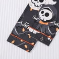 thumbnail image 6 of Puliio Halloween Pajamas for Women 2 Piece Pants Sets Cute Ghost Print Long Sleeve Notch Collar Top and Pants Dreamy‑Soft Nightwear Pjs set, 6 of 9