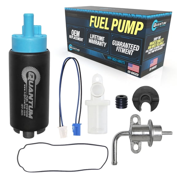 Fuel Pump w/ Fuel Pressure Regulator, Tank Seal, Strainer - OEM Replacement, HFP-382S-OBR2T2 QFS
