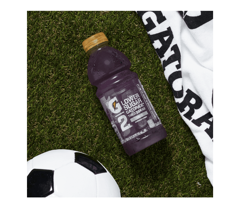 Gatorade G2 Low-Calorie Sports Drink, Grape Flavor, 20 fl oz Bottles (12 Pack) – Electrolyte Thirst Quencher for Rehydration & Hydration Support, Bundled with Vallary Ice Towel for Cooling Relief