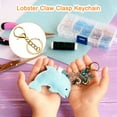 thumbnail image 5 of Uxcell Lobster Claw Clasp Hook Keychain with Flat Split Keychain Ring and Chain, Gold, 12 Pcs, 5 of 6