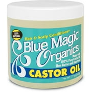 Blue Magic Organics Castor Oil, 12 oz (Pack of 6)