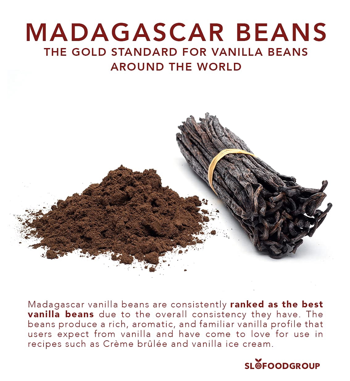 Madagascar Ground Vanilla Beans - Vanilla Powder Planifolia - 4oz