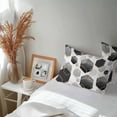 thumbnail image 6 of Outdoor Waterproof Throw Pillow Covers Set of 2 Black Geometric Decorative Pillowcases Lumbar Outdoor Pillows Cushion Case 20x12 Inch Modern Abstract Lines Patio Pillows for Couch Sofa Bed Garden, 6 of 9