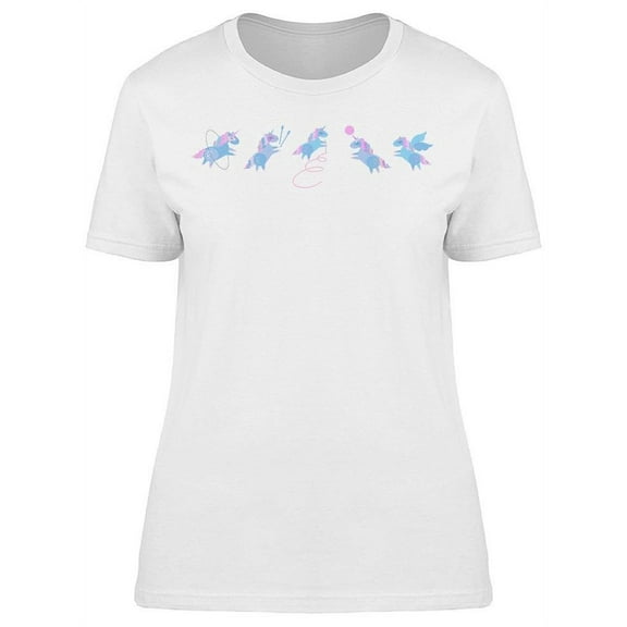 Unicorns In Rhythmic Gymnastics T-Shirt Women -Image by Shutterstock, Female Medium