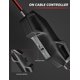 thumbnail image 4 of Auriculares para juegos para Ps4, Ps5, Xbox One, PC, auriculares con cable sobre la oreja con micrófono con aislamiento de ruido, luz LED Rgb, sonido envolvente para computadora portátil Ormromra CZDZ-ZC139, 4 of 7