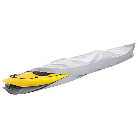 iCOVER 10ft Kayak Cover- Water Proof 600D Heavy Duty Kayaks/Canoe Covers Fits Canoes or Paddleboards up to 10ft Long and Beam Width up to 27in, Grey