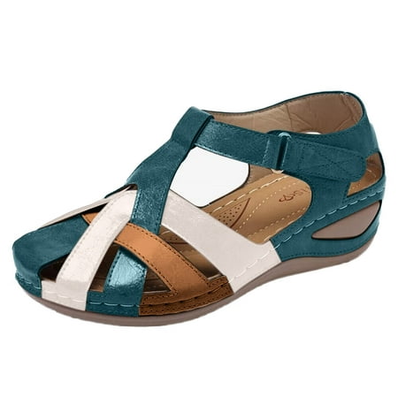 Tangnade Casual Shoes New Style Beauty Shoes Hollow Large Size Wedge Heel Women Sandals