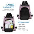 thumbnail image 4 of FORMRS Women's Travel Backpack Purse Anti-Theft Hidden Pockets Casual Shoulder Bag, Pastel Pink Marble Pattern, 4 of 7