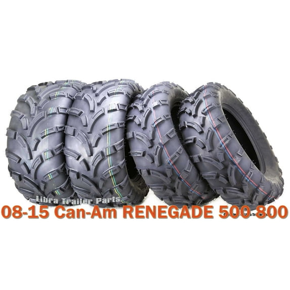 08-15 Can-Am RENEGADE 500 800 ATV Tire Set WANDA 25x8-12 25x10-12 lite Mud