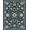 Blue, variant on ODIKA 4' x 6' Machine Washable Non-Slip Area Rug, Middle Eastern Butterfly High Traffic Rug, Green, 5326