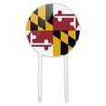 thumbnail image 1 of Acrylic Maryland State Flag Cake Topper Party Decoration for Wedding Anniversary Birthday Graduation, 1 of 6