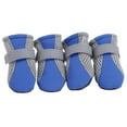 thumbnail image 1 of CNKOO 4 Pcs Chaussures pour Chien Antidérapantes Semelle Souple en Maille Respirante Sangles Réglables Bottes, 1 of 8