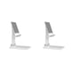 thumbnail image 3 of Sidaley Soporte plegable para teléfono móvil, mesita de noche portátil, soporte para teléfono móvil, soporte pequeño para tableta, soporte 2piezas Blanco, 3 of 5