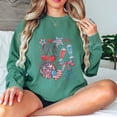 thumbnail image 5 of Retro USA 1776 Patriotic Sweatshirt for Women - Vintage Red White Blue Graphic Pullover with Cherries, Milkshakes, Stars & Bow - 4th of July Top, 5 of 7