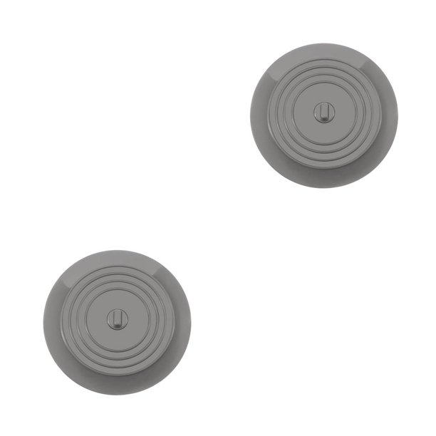 Matsuzay Tapa de escurridor Recableght, colador de bañera de fregadero, tapón de silicona, tapa de escurridor, accesorios de baño duraderos y gris 2piezas Matsuzay CBP136363
