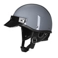 thumbnail image 4 of Casco de motocicleta Zulema Media Cara Ligero Transpirable Gris XL, 4 of 8