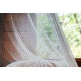 thumbnail image 2 of Geometric Tulle Curtains with Rod Pocket, Entwined Nested Vertical Square Pattern Chevron Abstract Art Print, Sheer Drape for Wedding Party 2 Panels, 7 Sizes, Brown and Sky Blue, by Ambesonne, 2 of 3