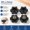 Black, variant on M5 x 32mm Through Hole Star Knob Nut Screw, 4 Pcs Brass Screw-On Female Threaded Plastic Clamping Handles White