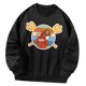thumbnail image 2 of Sudadera con cuello redondo para mujer Ropa deportiva Estampado gráfico Ropa de mujer Manga larga S, 2 of 8