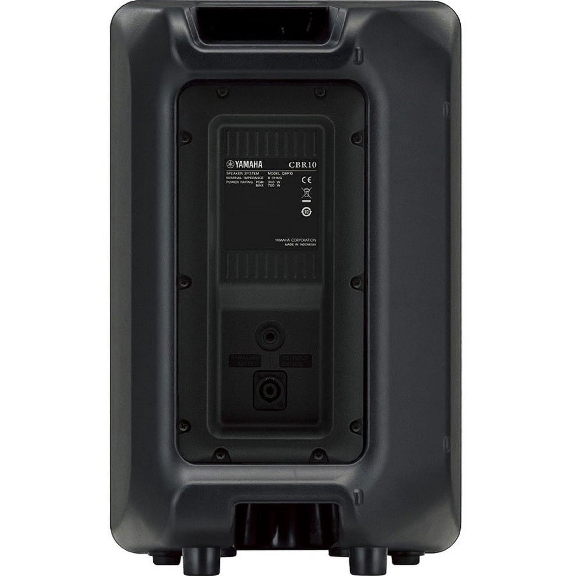 Yamaha CBR10 2-way Indoor Flyable, Pole Mount, Floor Standing, Portable, Wall Mountable, Ceiling Mountable Speaker, 350 W RMS, Black