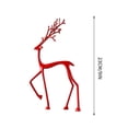 thumbnail image 3 of Reindeer Christmas Decorations, Christmas Deer Figurine Ornament, Exquisite Deer Statue for Wine Cabinet Living Room TV Stand, Christmas Table Decor Gifts by MPOISVA, 3 of 8