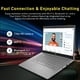 thumbnail image 5 of HP Chromebook 14 HD Laptop for Business & Students, Intel Celeron N4120, 4GB LPDDR4, 224GB Storage(64GB eMMC+160GB Docking Station), UHD Graphics, Webcam, Long Battery Life, Chrome OS, Modern Gray, 5 of 5