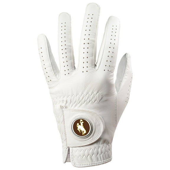 Men's White Wyoming Cowboys Golf Glove