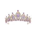 thumbnail image 1 of Corona de boda para novia - Tiara de princesa de pedrería para mujer - Corona de reina - Corona de boda hecha a mano - Accesorios para el cabello - Corona de tiara, 1 of 5