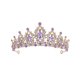 thumbnail image 1 of Corona de boda para novia - Tiara de princesa de pedrería para mujer - Corona de reina - Corona de boda hecha a mano - Accesorios para el cabello - Corona de tiara, 1 of 5