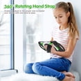 thumbnail image 7 of Cute Cat Universal Case for iPad 10.2 Tablet (iPad 8th/7th Generation) & iPad Air (3rd Generation) 10.5" & iPad Pro Tablet 10.5 Inch - Shockproof Stand Kids Case with Rotate Hand Strap (Black Green), 7 of 7